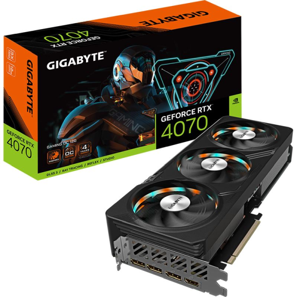 12GB Gigabyte Geforce RTX 4070 Gaming OC Aktiv PCIe 4.0 x16