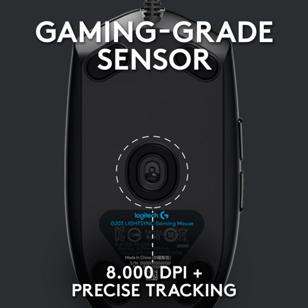 Logitech G203 LIGHTSYNC schwarz