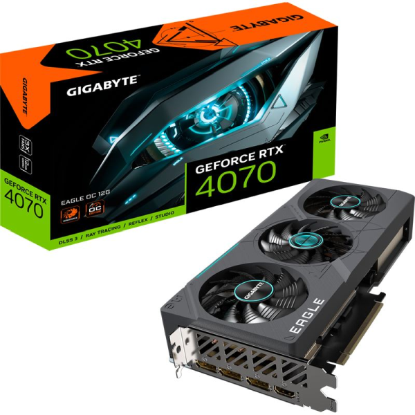 12GB Gigabyte Geforce RTX 4070 Eagle OC Aktiv PCIe 4.0 x16